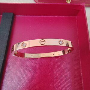 Authentic Cartier 4-Diamond Bracelet